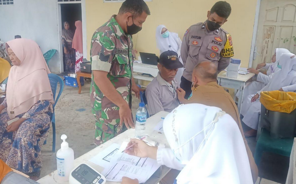 Vaksinasi Geratis yang digelar di Gampong Pulo Ie